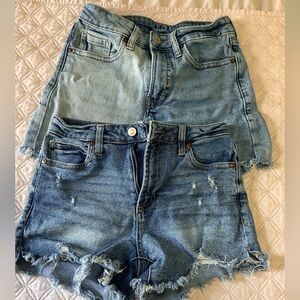 Lot of 2 Small Womens Cutoff Jean shorts